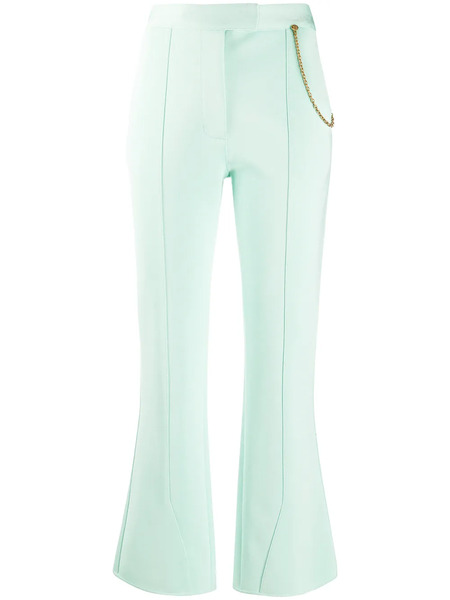  Givenchy Chain-detail Flared Trousers - Green 