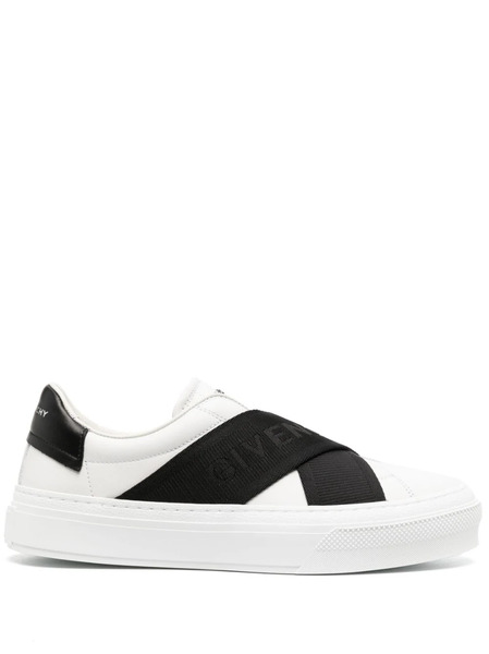  Givenchy City Sport Leather Sneakers - White 