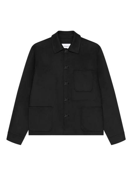  Givenchy Classic-collar Shirt Jacket - Black 