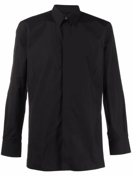  Givenchy Concealed-placket Shirt - Black 