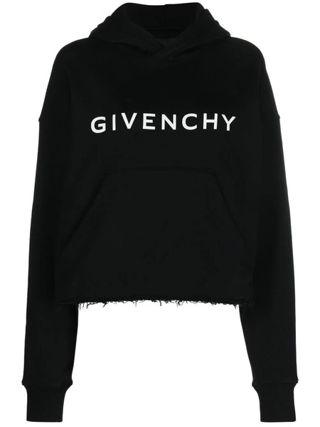  Givenchy Cotton Logo-print Hoodie - Black 