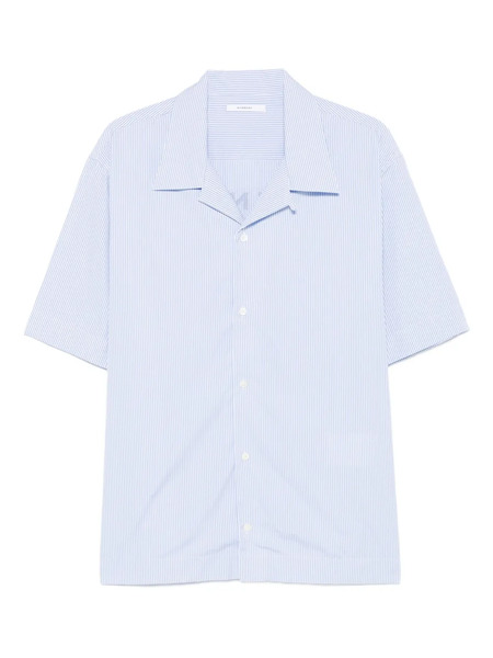  Givenchy Cotton Pinstripe Bowling Shirt - Blue 