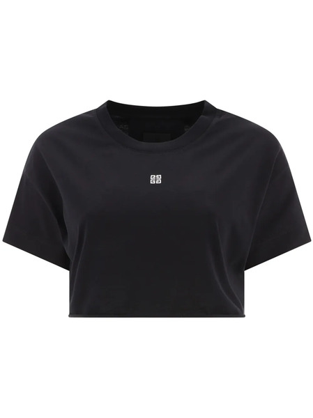  Givenchy Cropped Cotton T-shirt - Black 