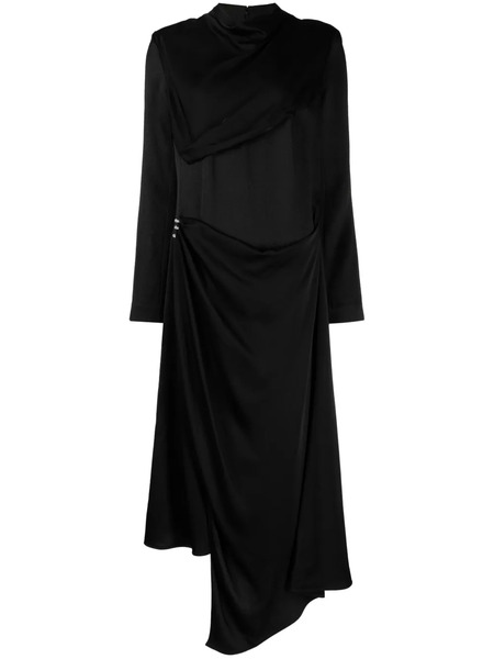  Givenchy Crystal-embellished Satin Midi Dress - Black 