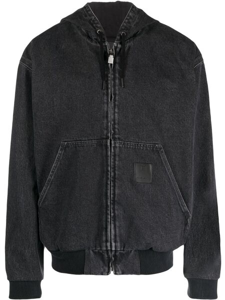  Givenchy Distressed-effect Cotton Hooded Jacket - Grey 