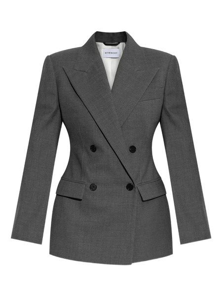  Givenchy Double-breasted Blazer - Grey 