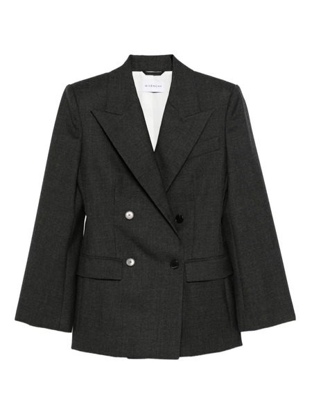  Givenchy Double-breasted Button Jacket - Grey 