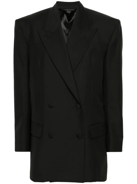  Givenchy Double-breasted Wool-blend Blazer - Black 