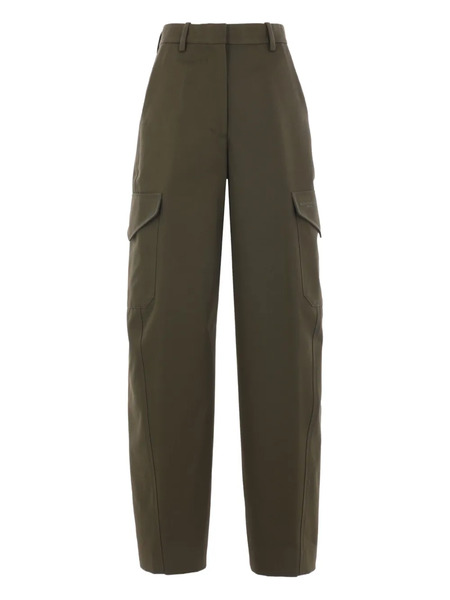  Givenchy Embroidered-logo Cargo Trousers - Green 