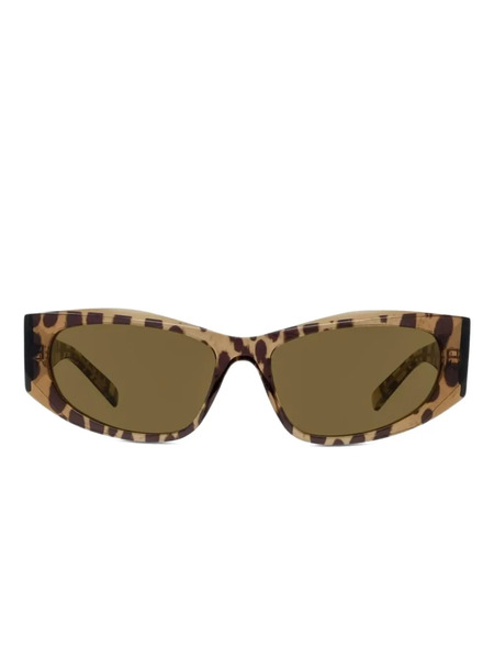  Givenchy Eyewear Animal-print Cat Eye-frame Sunglasses - Brown 