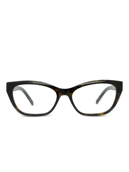  Givenchy Eyewear Havana Cat-eye Glasses - Black 