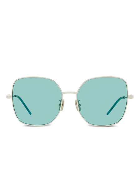  Givenchy Eyewear Temple-detail Round-frame Sunglasses - Yellow 