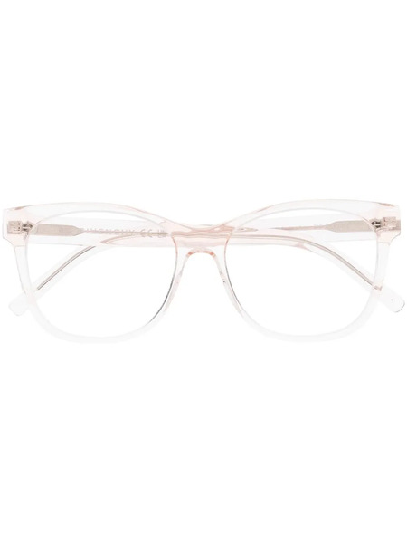  Givenchy Eyewear Transparent-frame Logo Glasses - Pink 