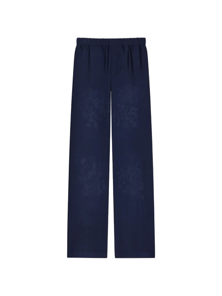  Givenchy Floral Jacquard Trousers - Blue 