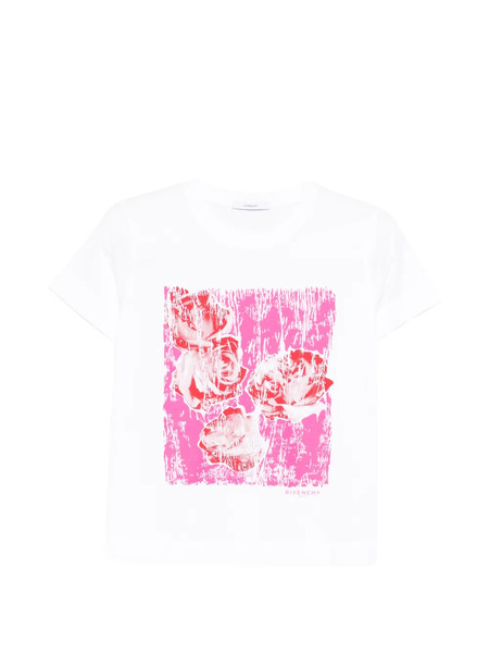  Givenchy Floral Print T-shirt - White 