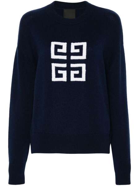  Givenchy 4g Cashmere Jumper - Blue 
