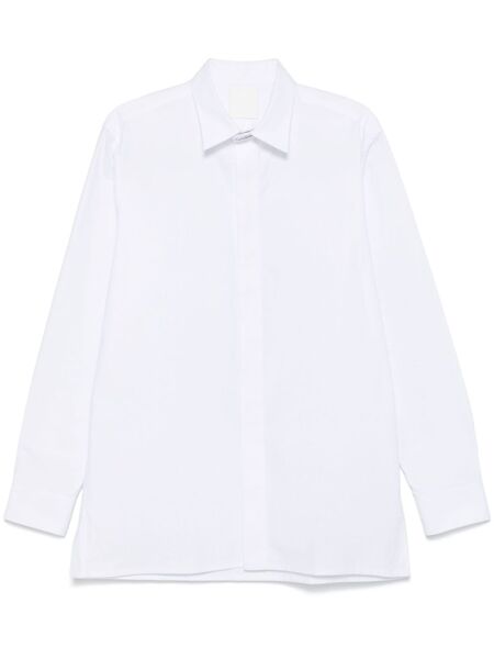  Givenchy 2g-clip Cotton Shirt - White 