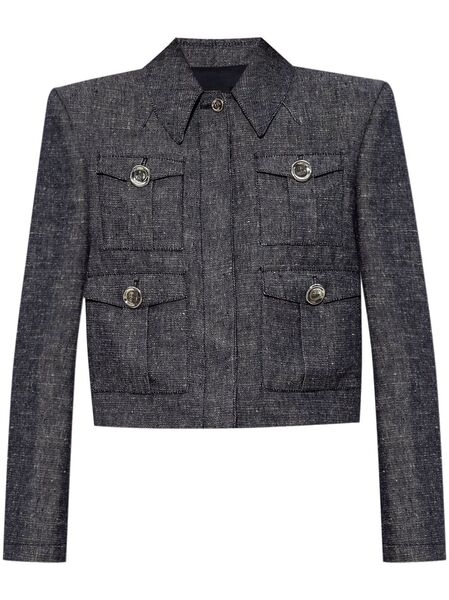  Givenchy 4g Cropped Jacket - Blue 