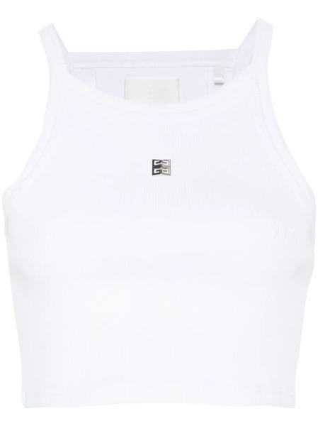 Givenchy 4g Cropped Tank Top - White 