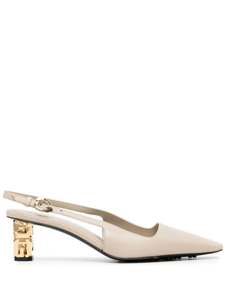  Givenchy G-cube Slingback Pumps - Neutrals 