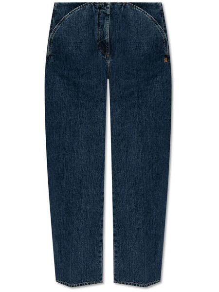  Givenchy 4g-embroidered Straight-leg Jeans - Blue 