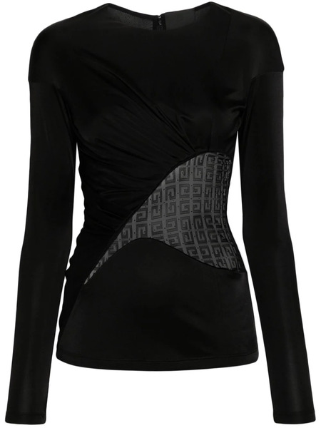  Givenchy $g-lace Panelled Top - Black 