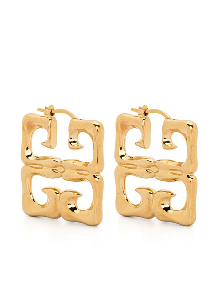  Givenchy 4g Liquid Hoop Earrings - Gold 