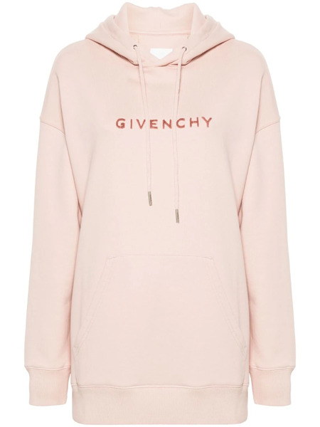  Givenchy 4g-motif Cotton Hoodie - Pink 