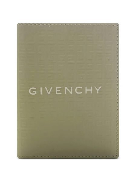  Givenchy 4g-motif Micro Leather Card Holder - Green 