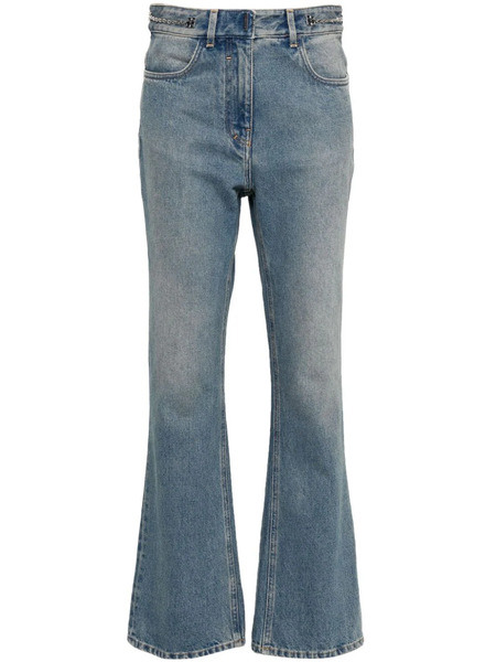  Givenchy 4g-motif Straight-leg Jeans - Blue 