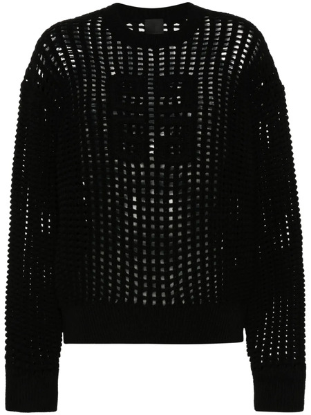  Givenchy 4g Open-knit Jumper - Black 