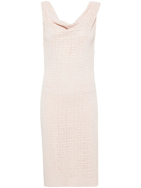  Givenchy 4g-patterned Midi Dress - Pink 