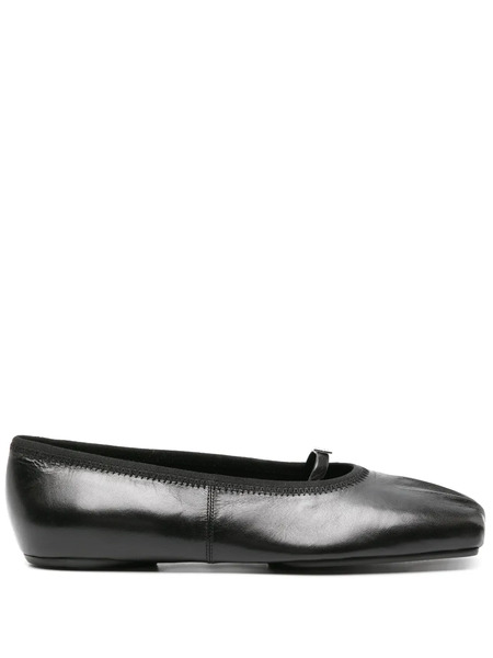  Givenchy 4g-plaque Pleated Ballerina Shoes - Black 