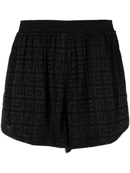  Givenchy 4g-print Mini Shorts - Black 