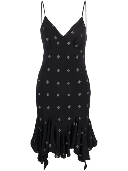  Givenchy 4g Silk Short Dress - Black 