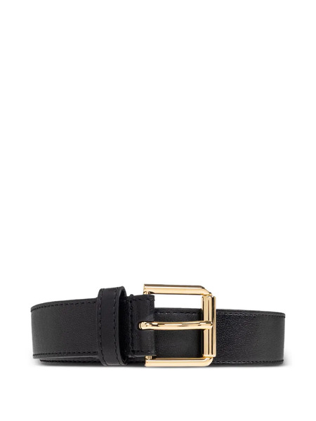  Givenchy Gold-buckle Leather Belt - Black 