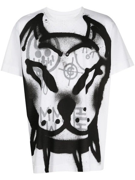  Givenchy Graffiti-print Cotton T-shirt - White 