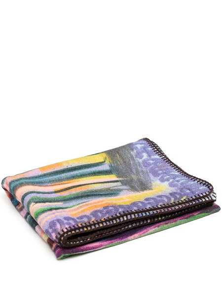  Givenchy Illustration-print Wool Blanket - Multicolour 