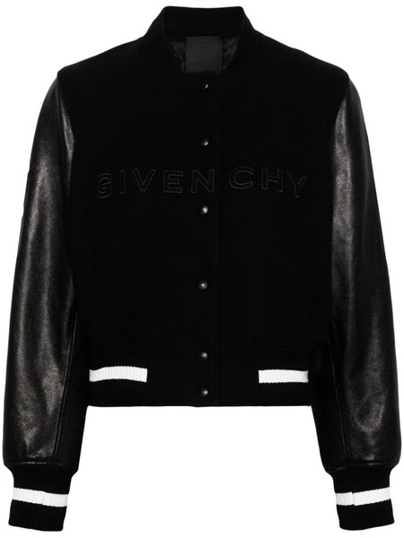  Givenchy Jacke Press-stud Bomber Jacket - Black 