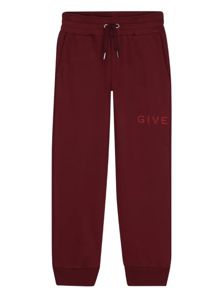  Givenchy Kids Branded Sweatpants - Red 