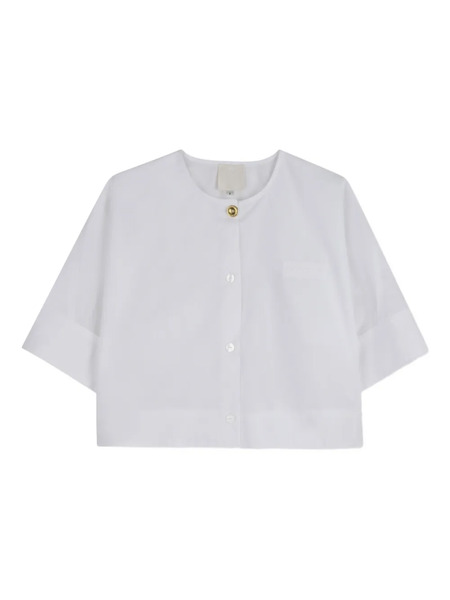 Givenchy Kids Button Short-sleeve Shirt - White 
