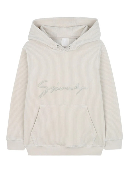  Givenchy Kids Corduroy Hoodie - Neutrals 