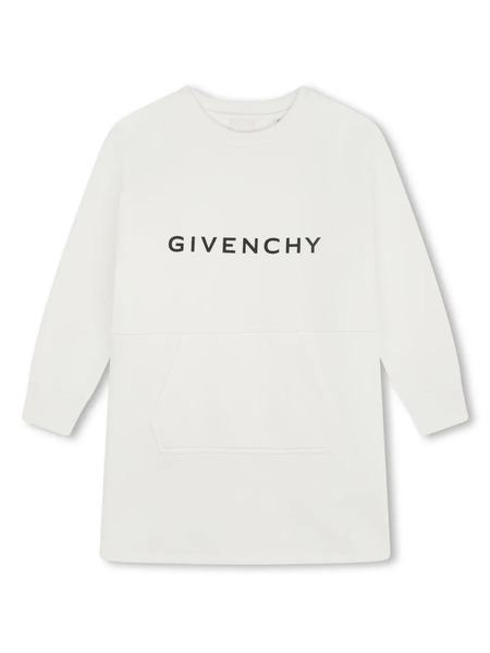  Givenchy Kids Crew-neck Jersey Dress - White 