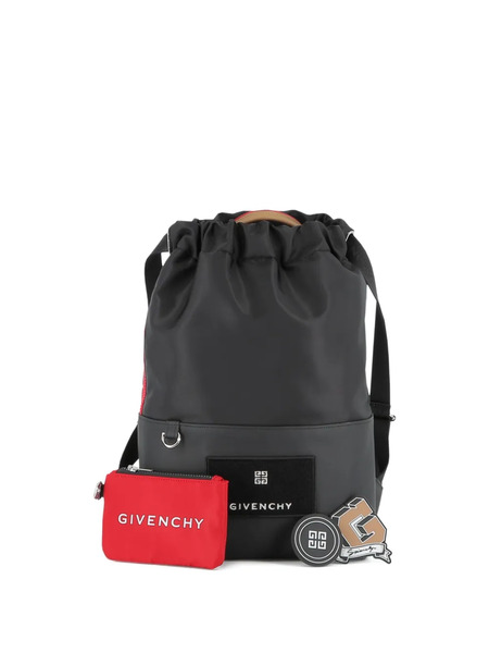  Givenchy Kids Drawstring Backpack - Black 
