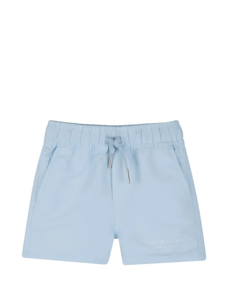  Givenchy Kids Drawstring Pocket Swim Shorts - Blue 