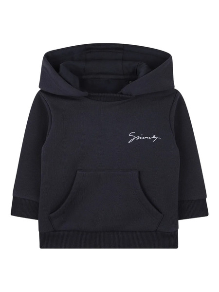  Givenchy Kids Embroidered Hoodie - Blue 