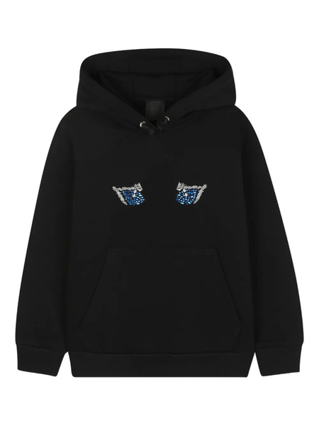  Givenchy Kids Eye-motif Hoodie - Black 