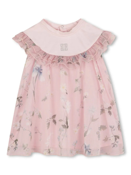  Givenchy Kids Floral-print Dress - Pink 