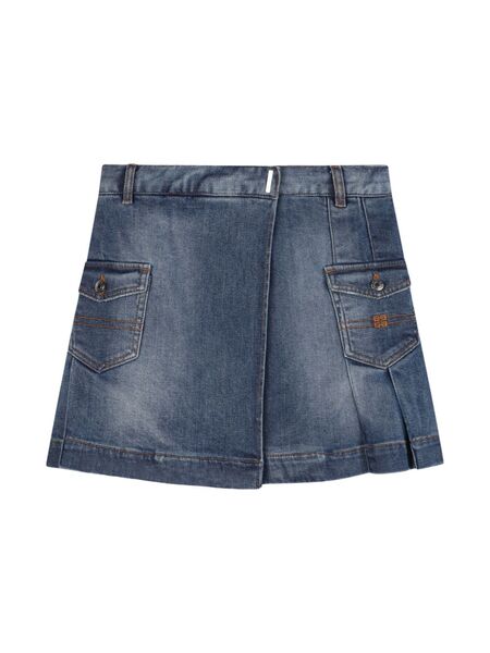  Givenchy Kids 4g Denim Skirt - Blue 