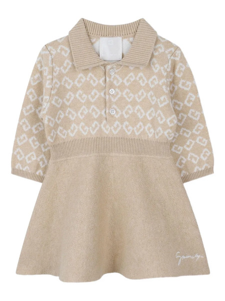  Givenchy Kids 4g-jacquard Polo Dress - Neutrals 